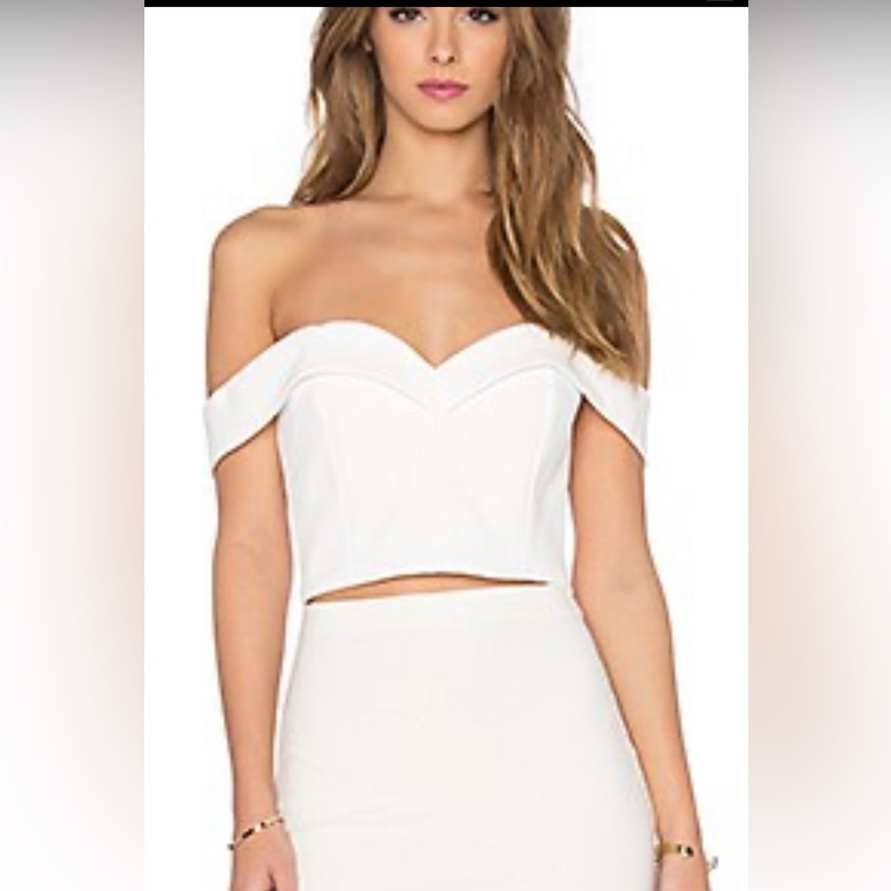 NICHOLAS Crop Top in White